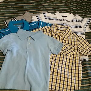 Boys Collard Short-Sleeved Shirts